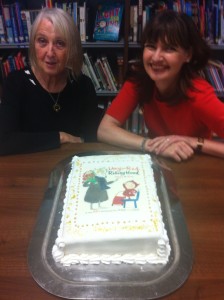 Sue and I with our magical OBA cake!